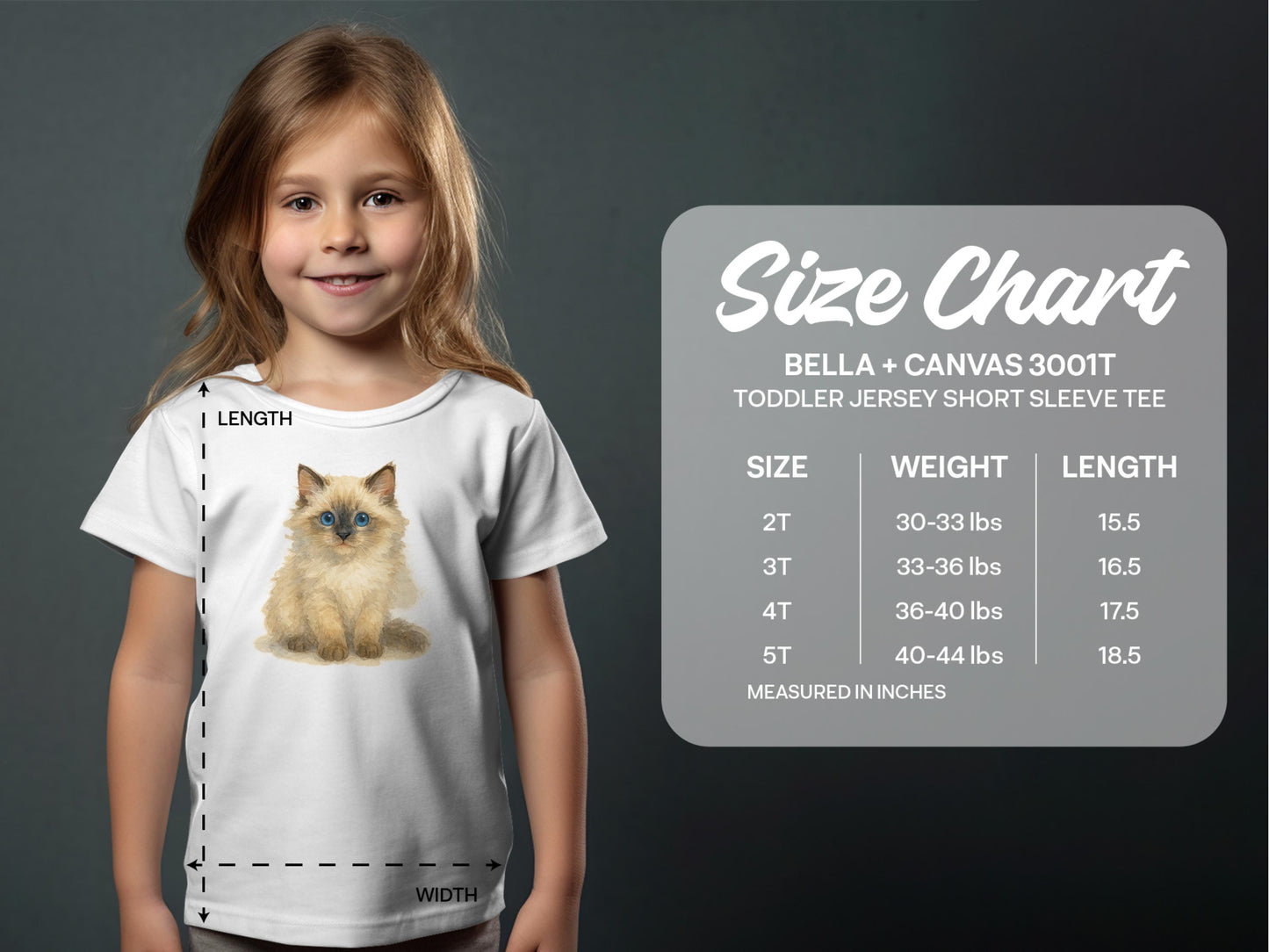 Adorable Kitten Print Toddler Short Sleeve Tee product