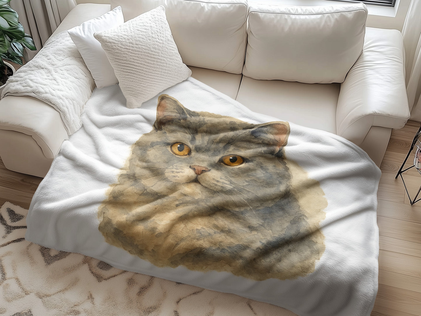 Cozy Blanket with Cute Cat Print Design product