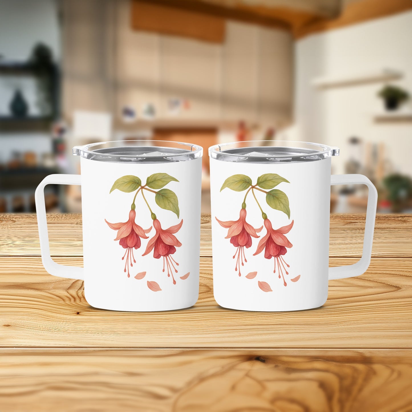 Floral Artistic Design Mug with Handle product type