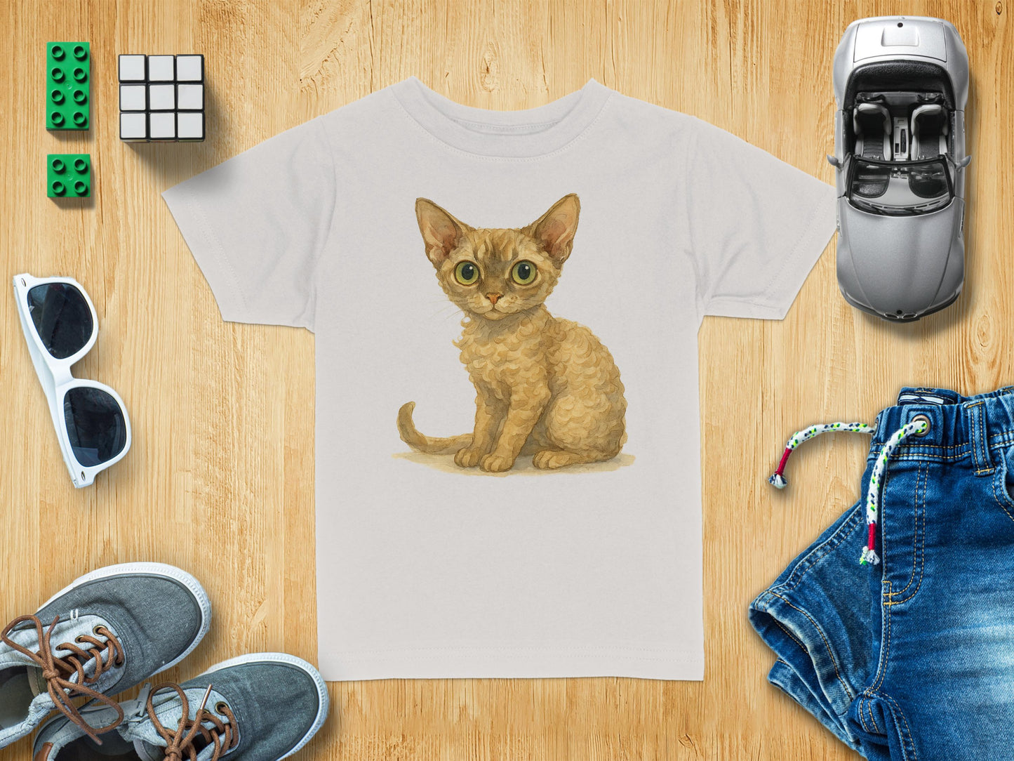 Cute Kitten Graphic Tee for Kids Casual Wear product type