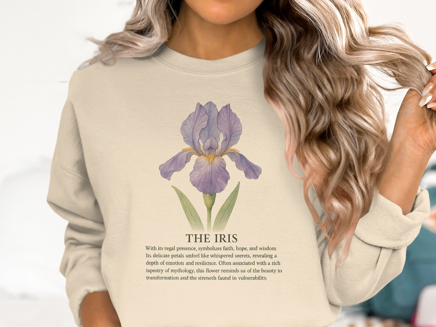 The Iris Symbolizes Faith Hope and Wisdom Product Type