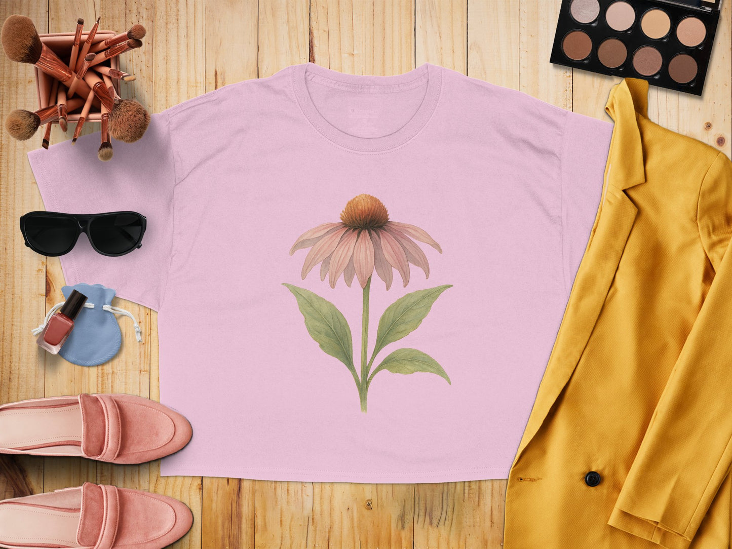 Pink Shirt with Beautiful Flower Print product type