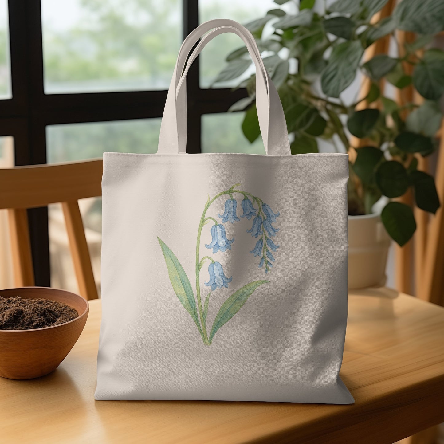 Bluebell Flower Design Tote Bag Stylish Product Type