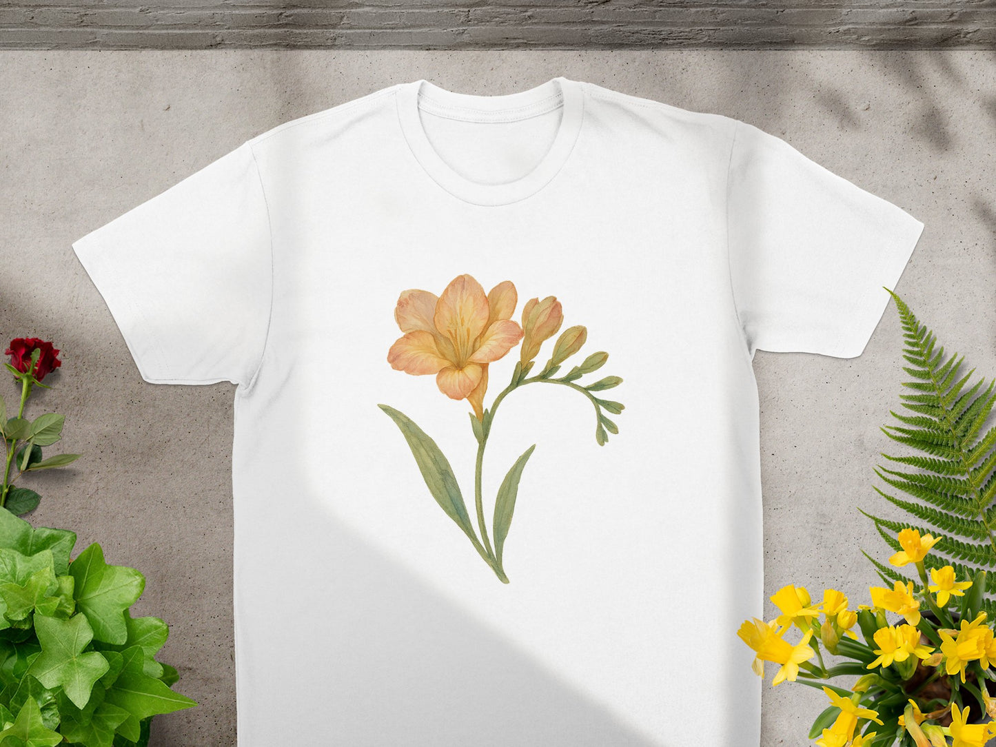Beautiful Floral Design Printed T-shirt product