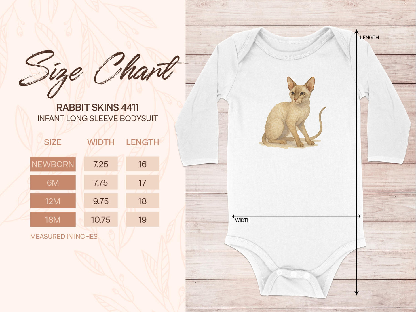 Adorable Kitten Design Infant Long Sleeve Bodysuit product