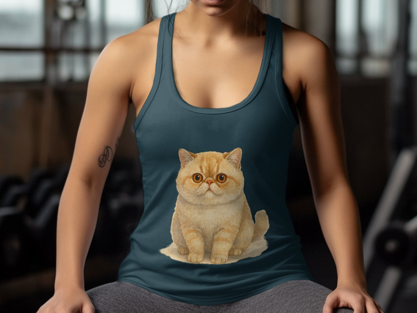 Cute Cat Print Graphic Women's Tank Top product