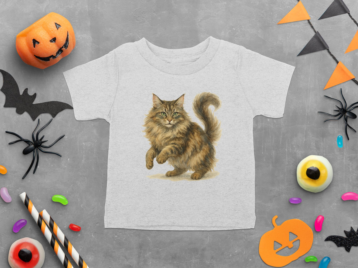 Cute Cat Illustration Halloween Shirt product