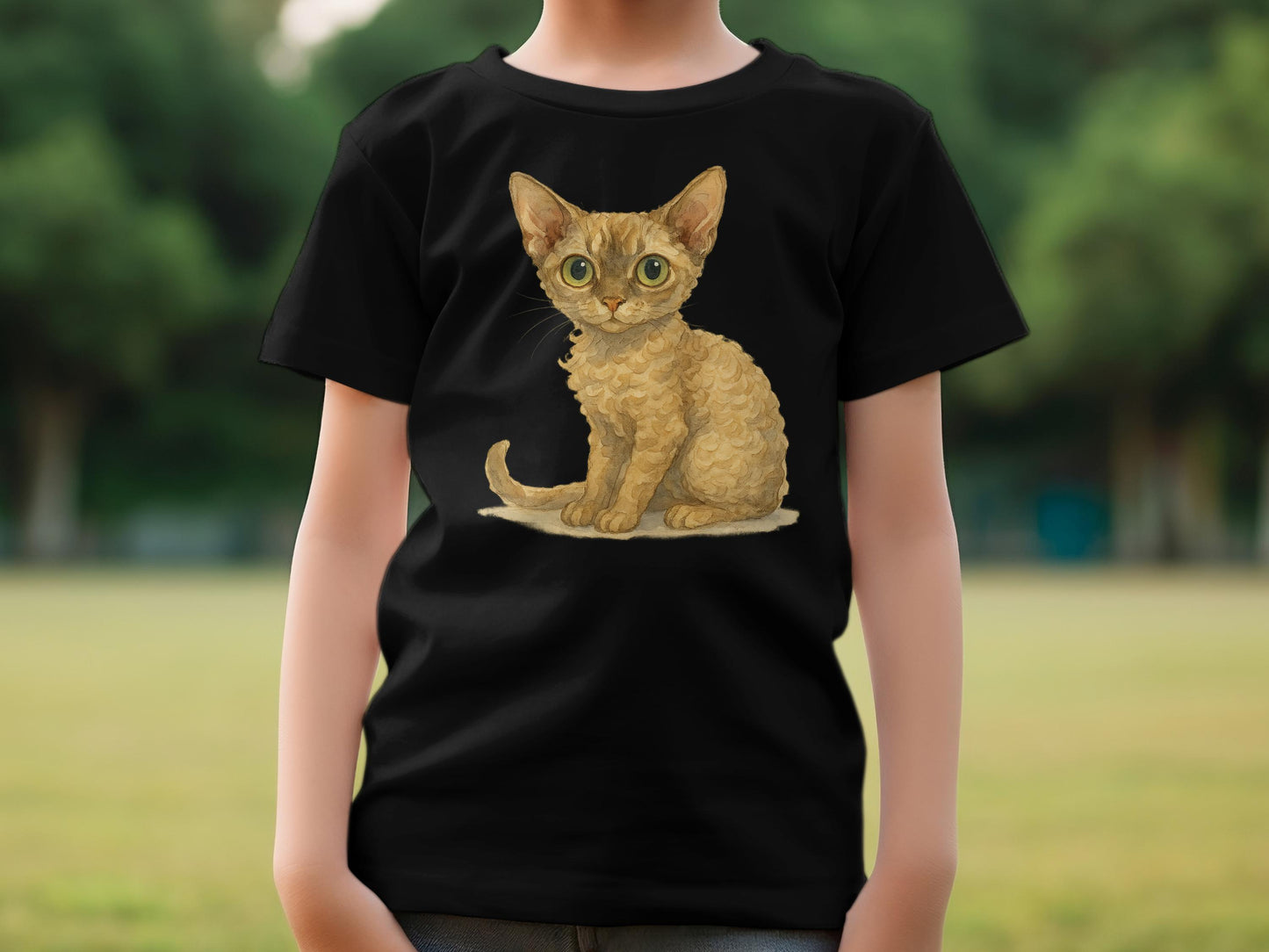 Adorable Kitten Print T-Shirt Cute Feline Graphic product type