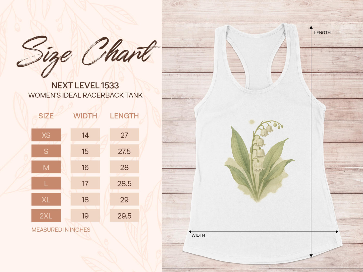Lily of the Valley Design Women's Racerback Tank product