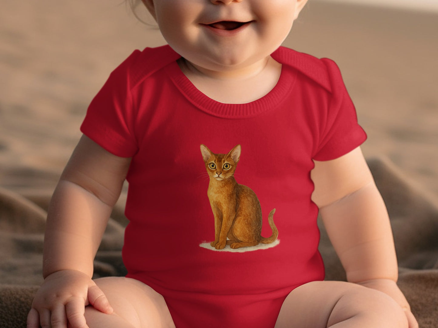 Cute Baby Romper with Adorable Cat Design product type
