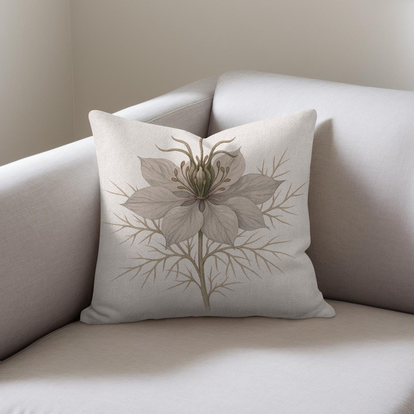 Elegant Floral Print Decorative Sofa Cushion product
