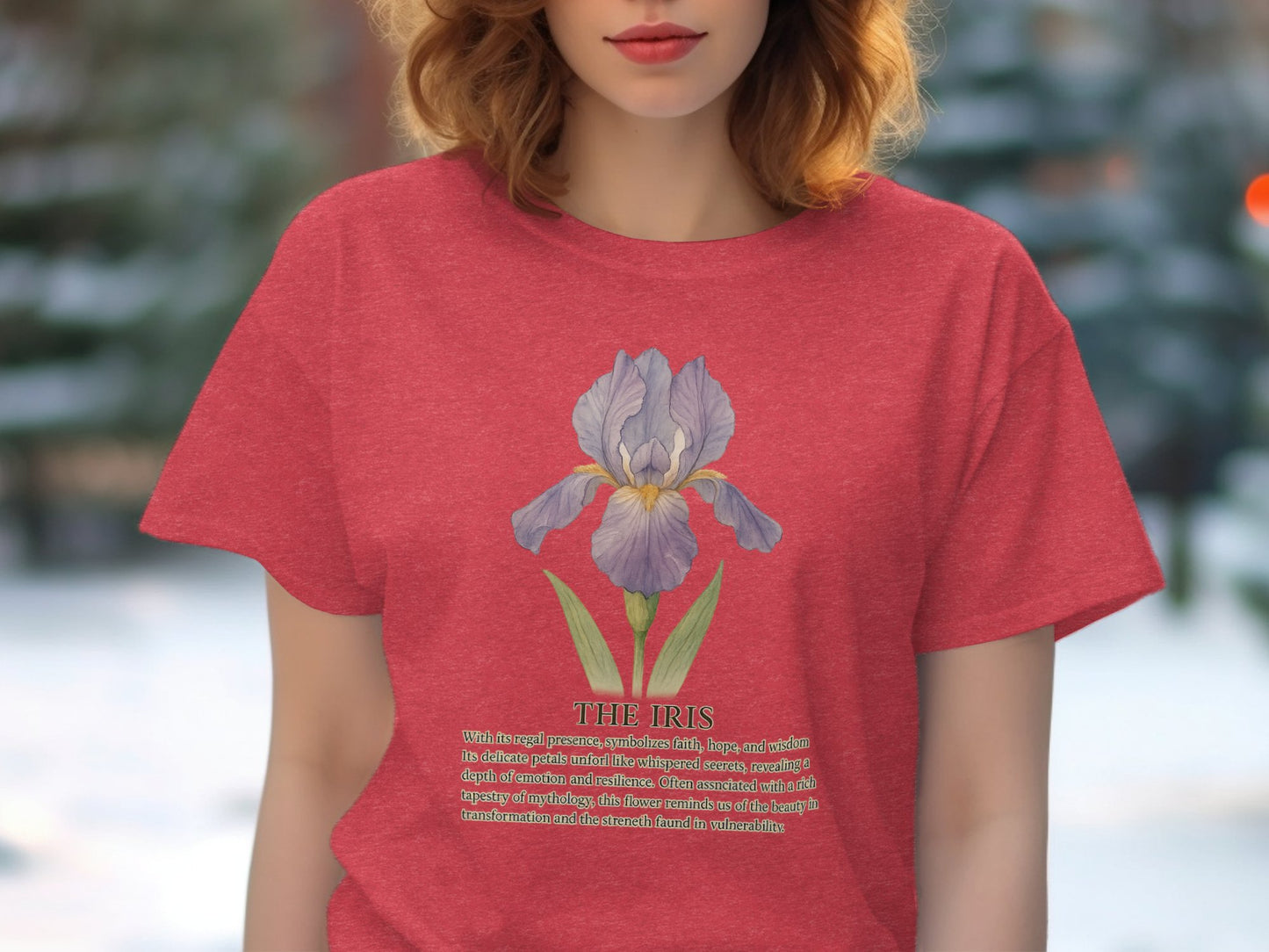 Iris Flower Graphic Print Women's T-shirt product
