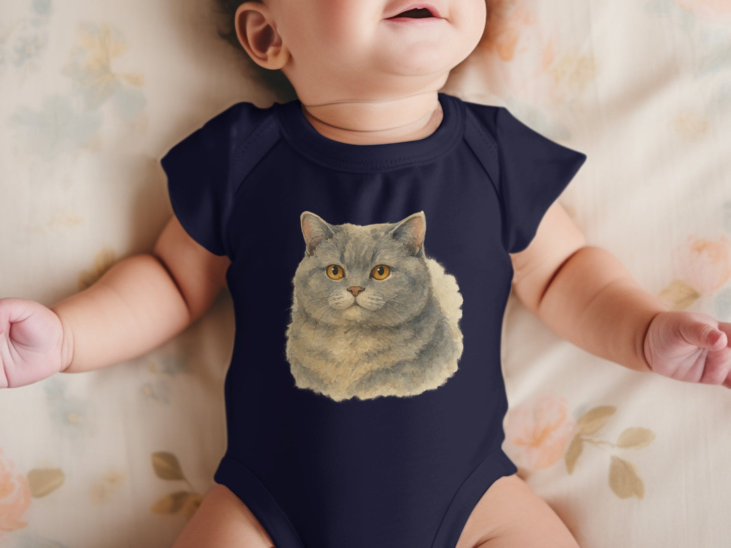 Cute Baby Outfit with Fluffy Cat Print product type
