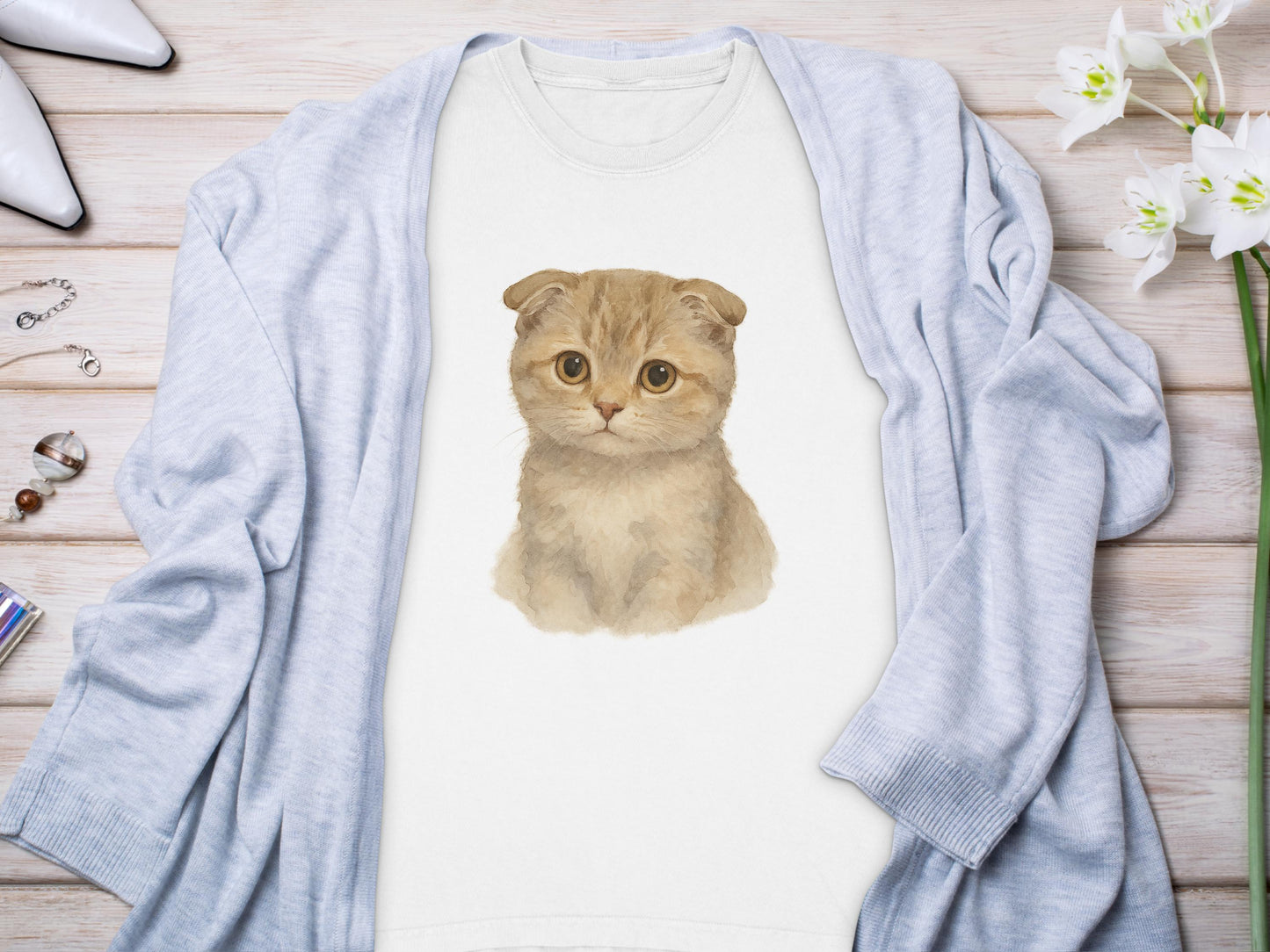 Cute Kitten Graphic Print Unisex Crewneck Sweatshirt product type