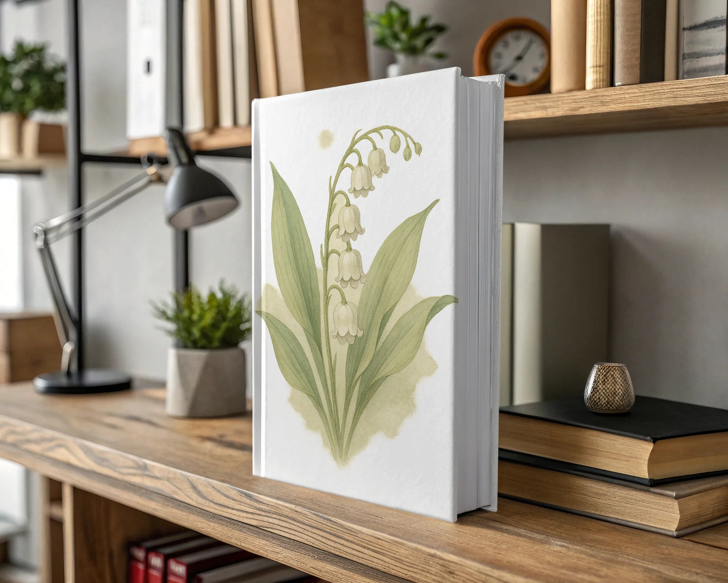 Lily of the Valley Blooming Design Hardcover Book product