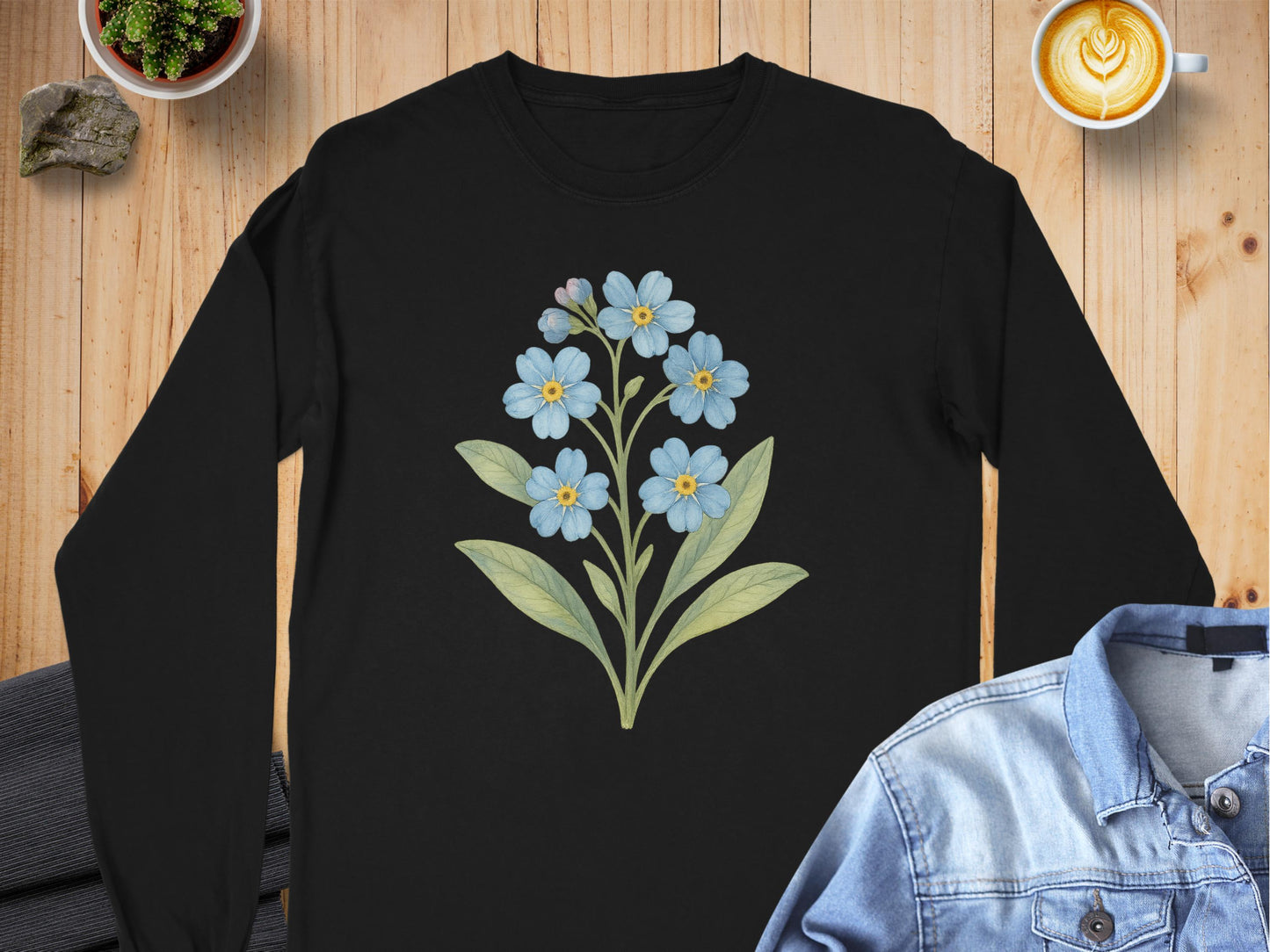 Floral Blue and Green Graphic Printed Shirt product type