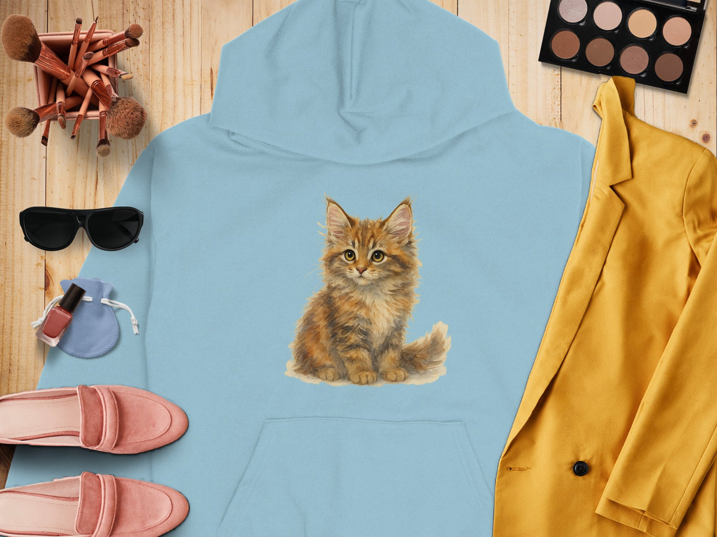Adorable Kitten Sweatshirt Ideal for Any Cat Lover Product