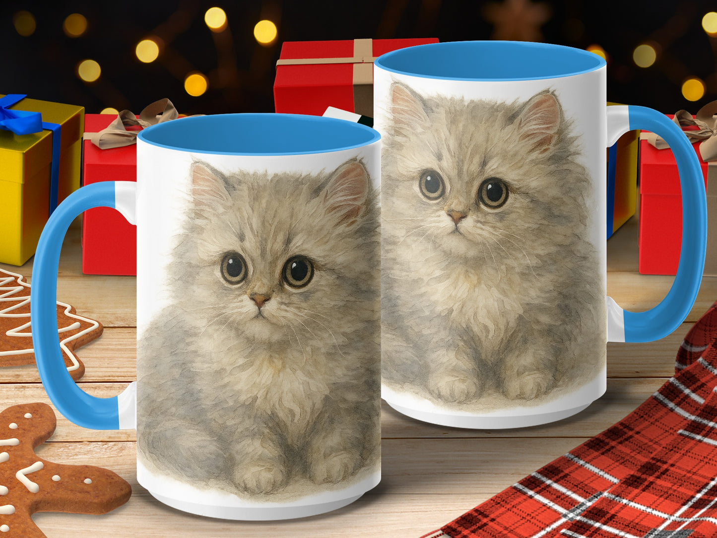 Adorable Kitten Print Coffee Mug Perfect Gift Product