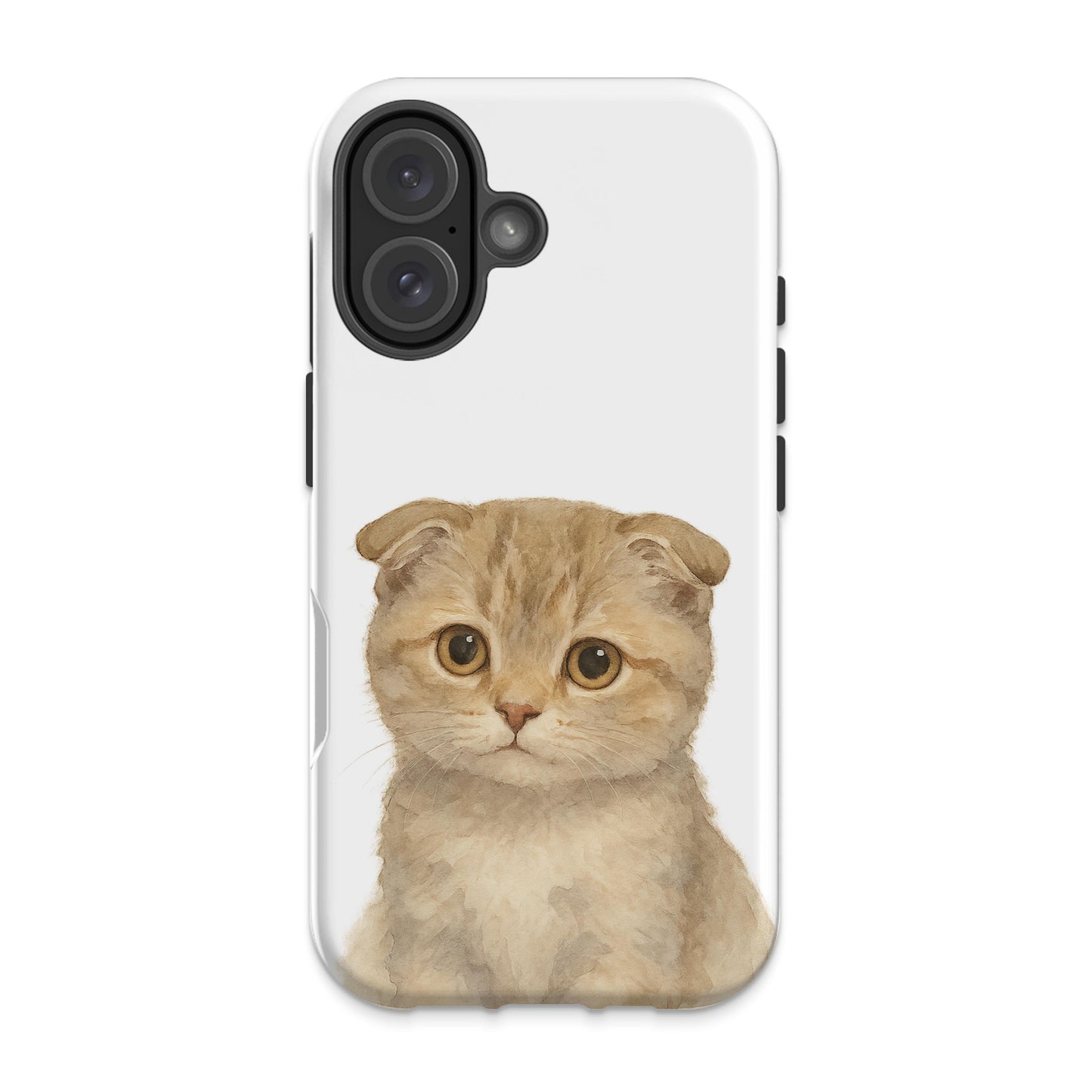 Adorable Scottish Fold Kitten Design Phone Case product
