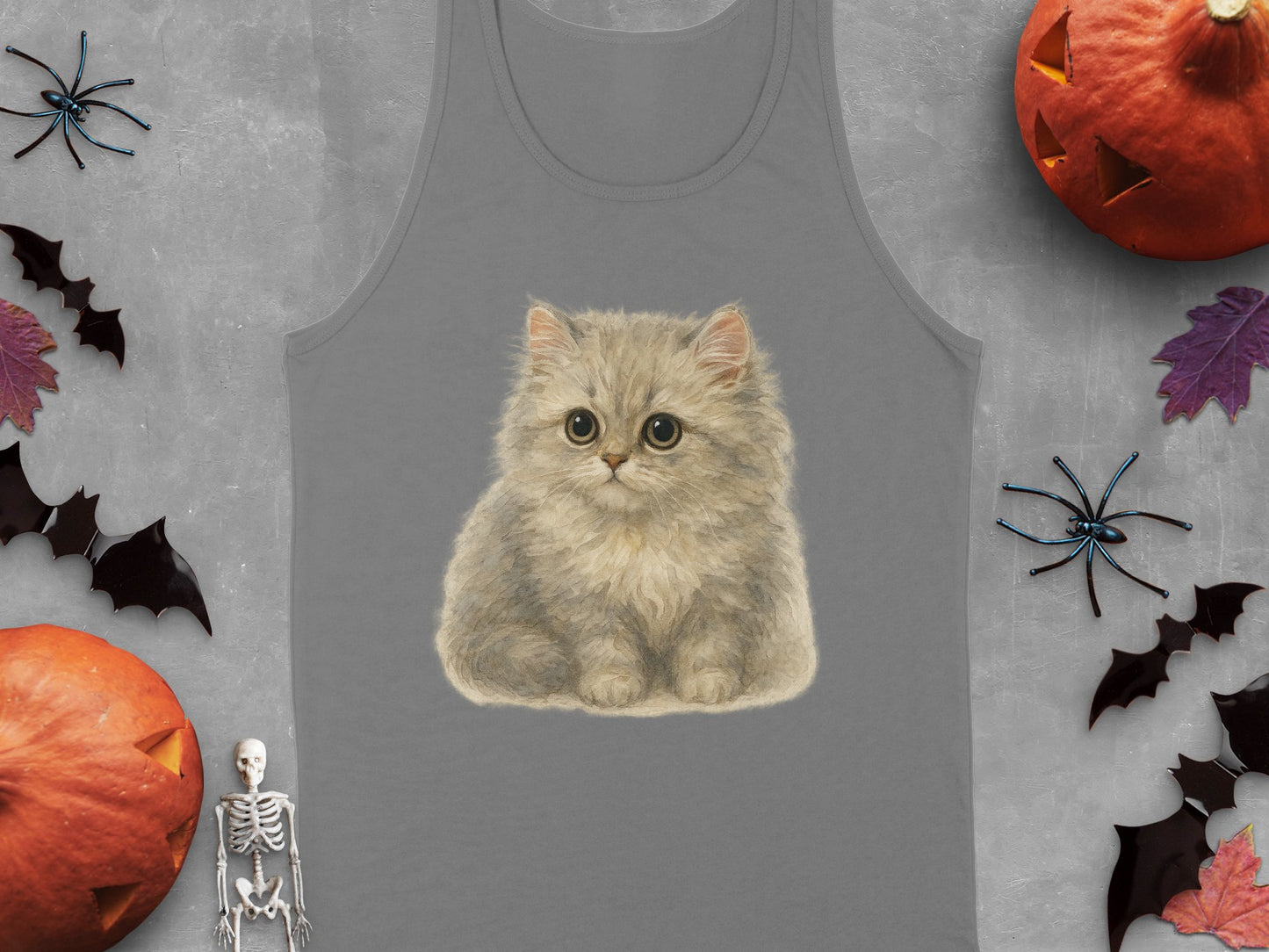Adorable Cat Graphic Tank Top Halloween Theme product type