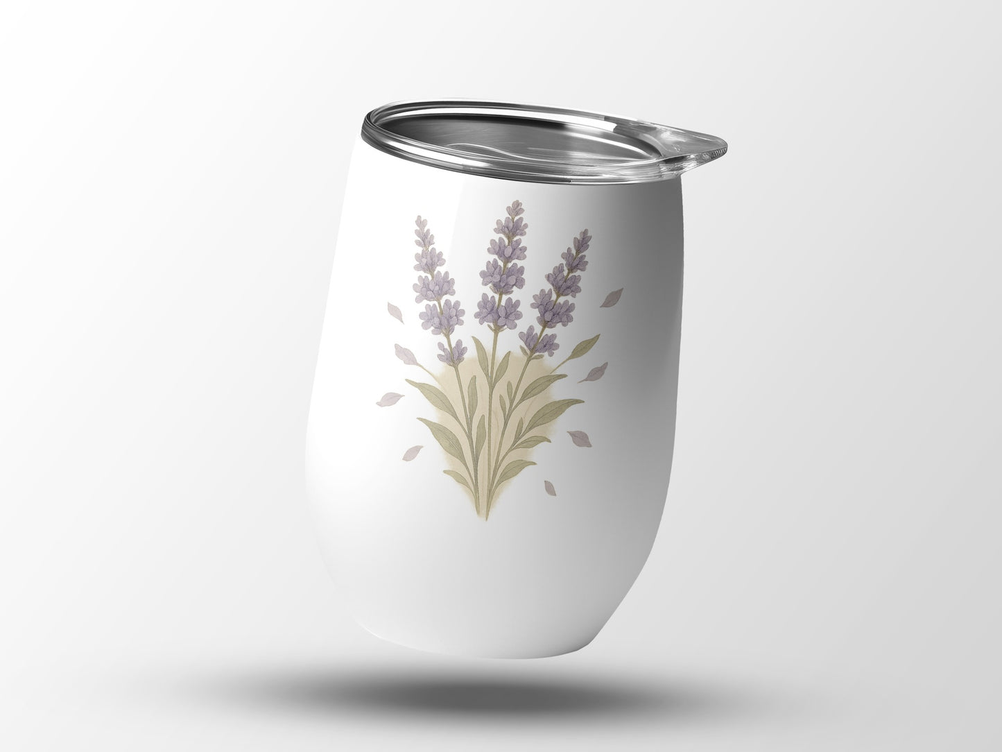 Elegant Lavender Floral Design Insulated Tumbler product