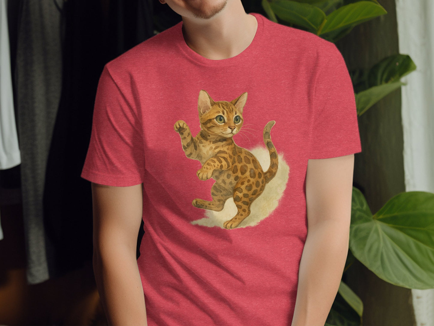 Adorable Kitten Playful Pose Graphic T-Shirt product