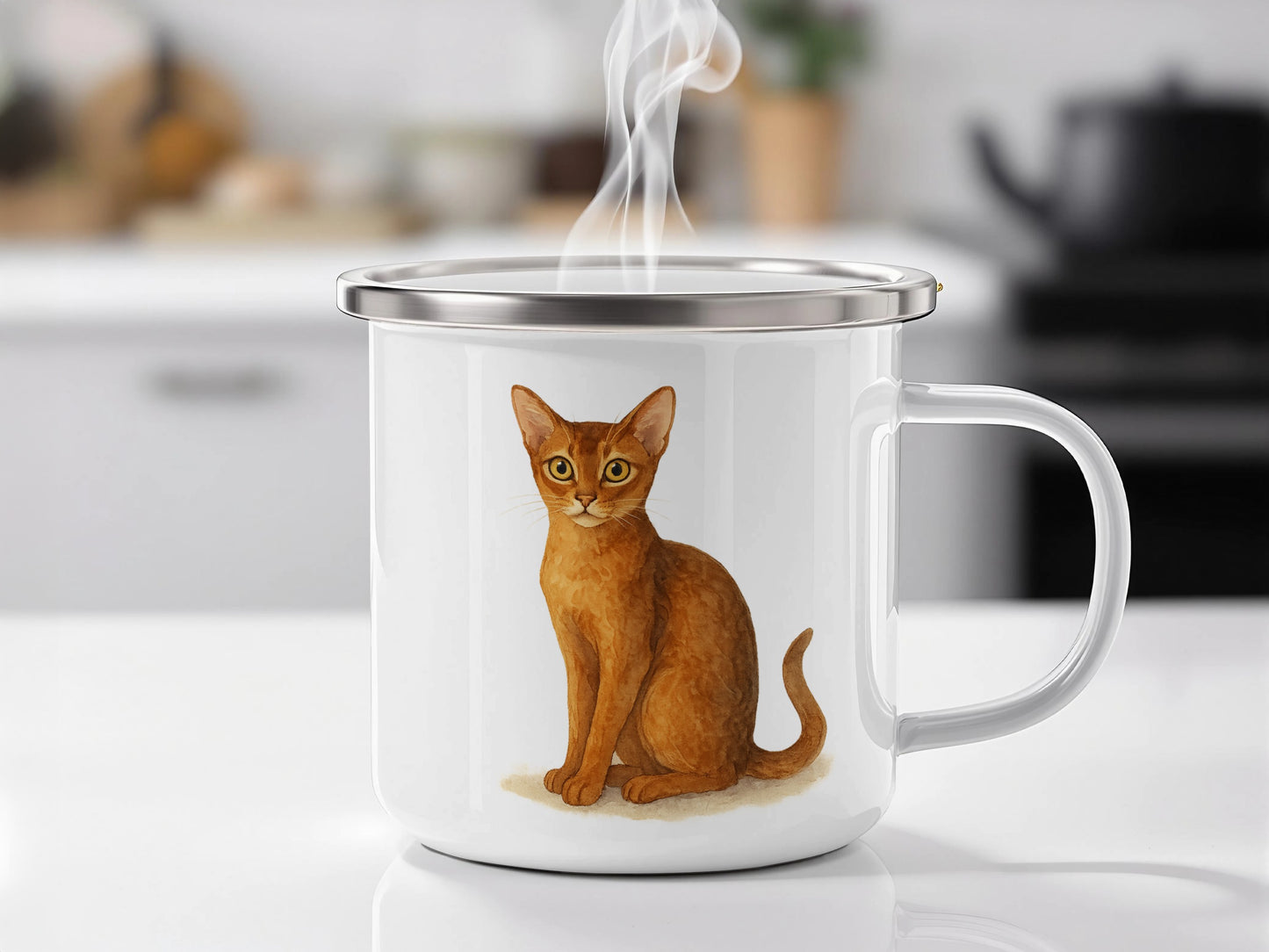 Cute Cat Illustration Coffee Mug product