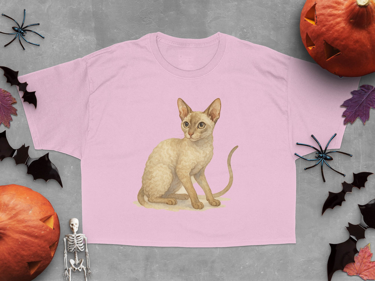 Cute Halloween Kitten Themed Crop Top product