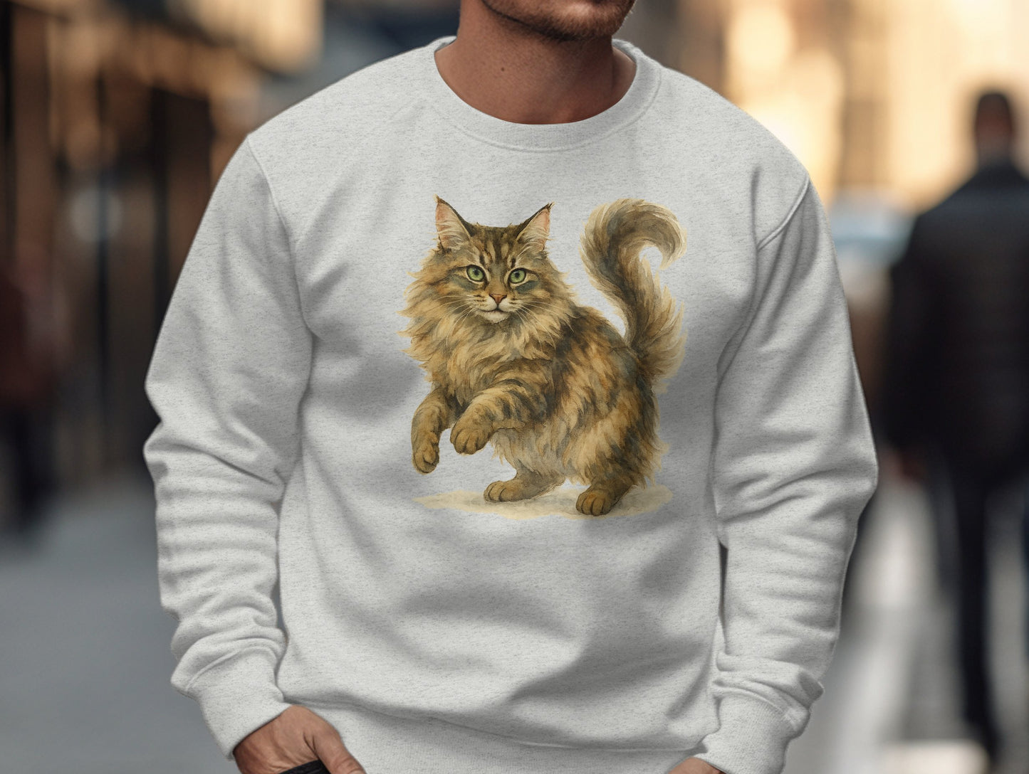Cozy Sweatshirt with Fluffy Cat Design delightful product