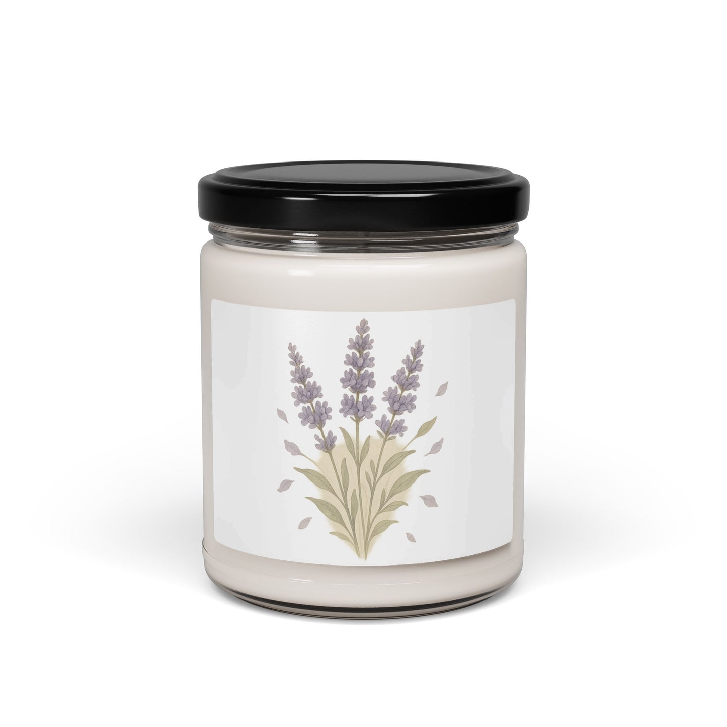 Relaxing Lavender Scented Candle Floral Design product