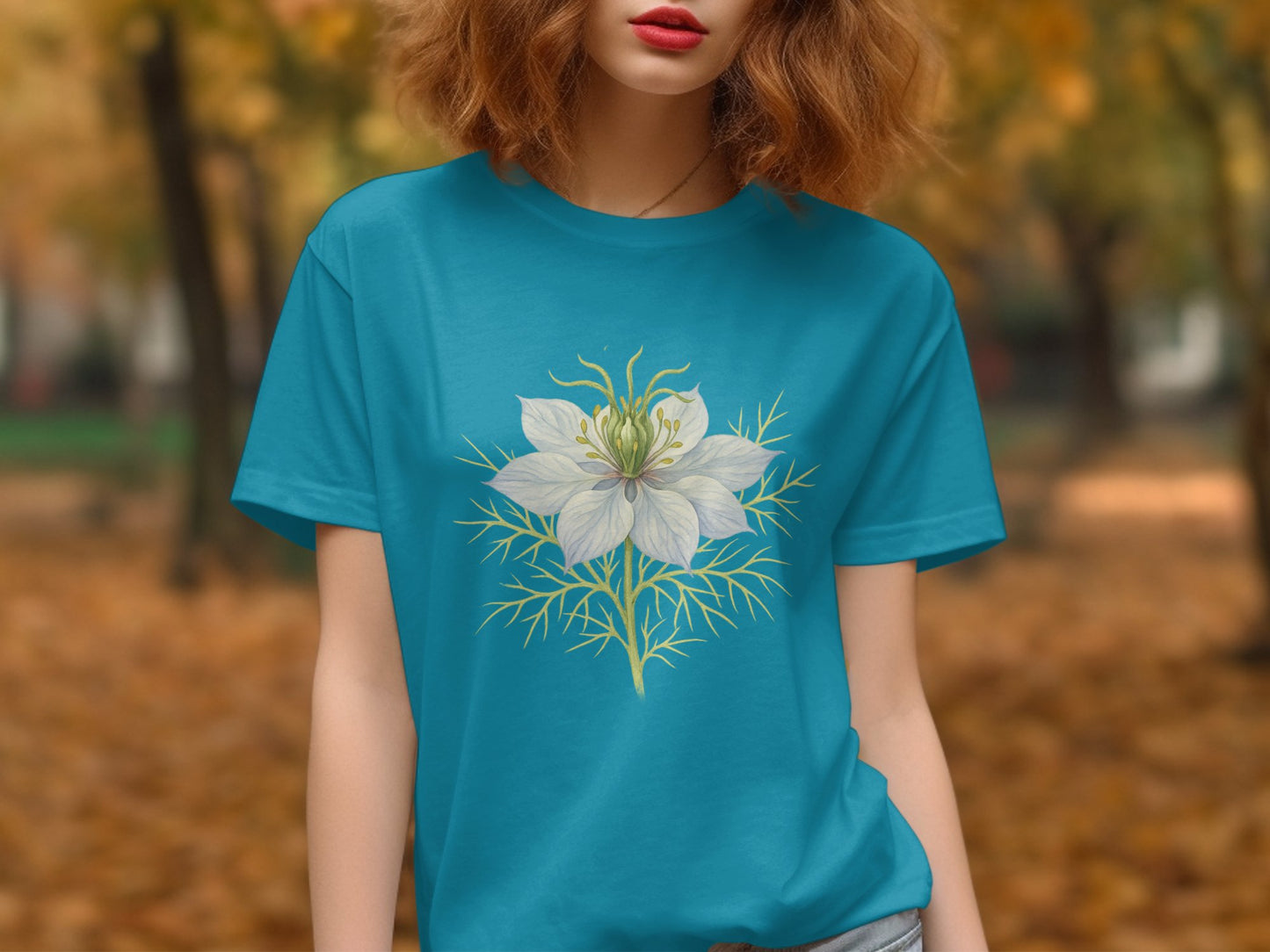 Elegant Floral Print Casual Fashion T-Shirt product