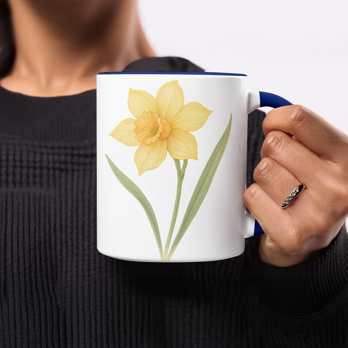 Beautifully Illustrated Yellow Flower Mug product