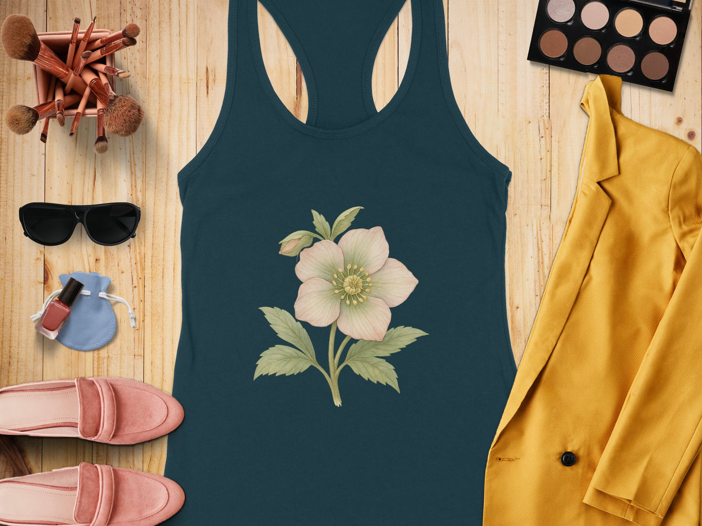 Floral Graphic Racerback Tank Top Apparel product type