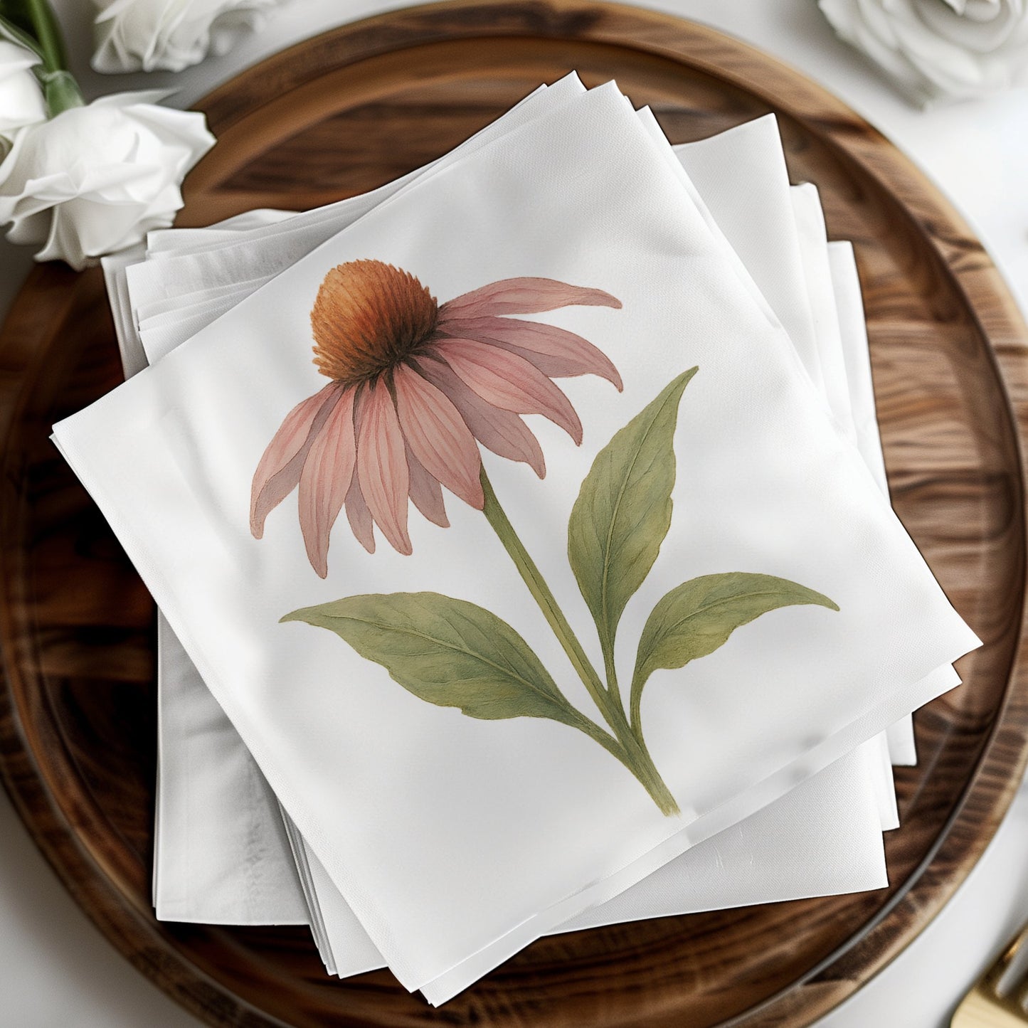 Beautiful Floral Design Napkins for Party Supplies product type