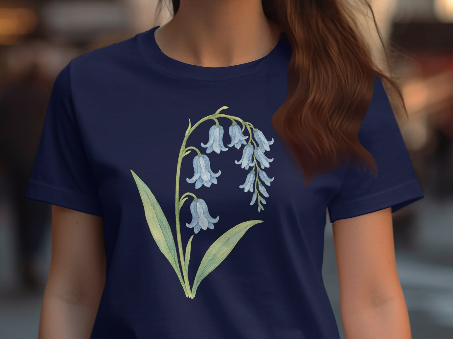 Bluebell Flower Artistic Graphic Print T-Shirt product