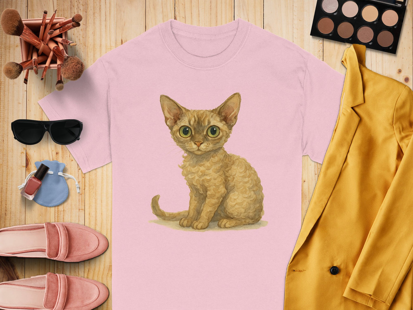 Cute Kitten Graphic Tee Shirt for Cat Lovers product type