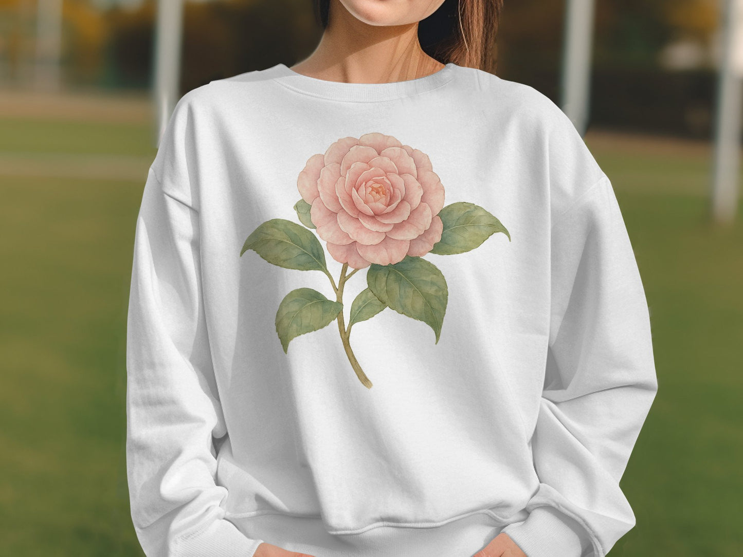 Beautifully Designed Pink Flower Sweatshirt product type