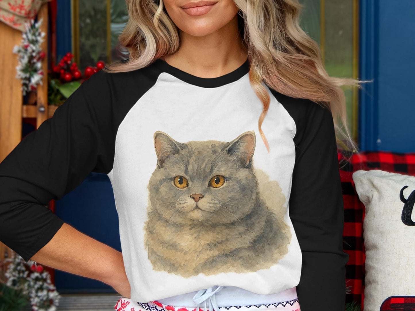 Classic Cat Portrait Long Sleeve Shirt product