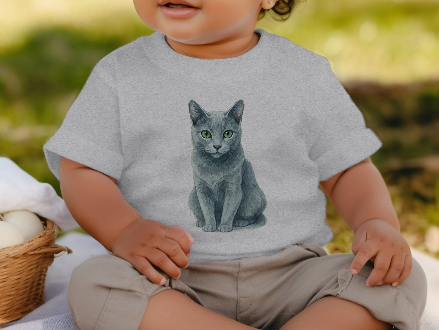 Adorable Baby Shirt with Realistic Cat Print product