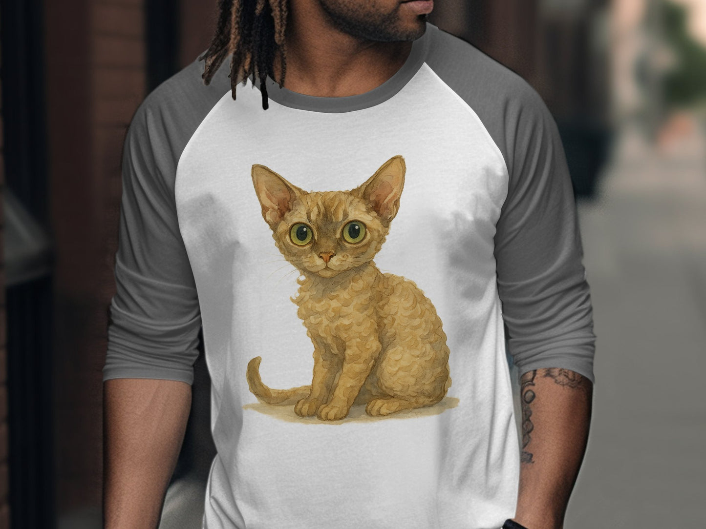 Cute Cat Graphic Design Long Sleeve T-shirt product type