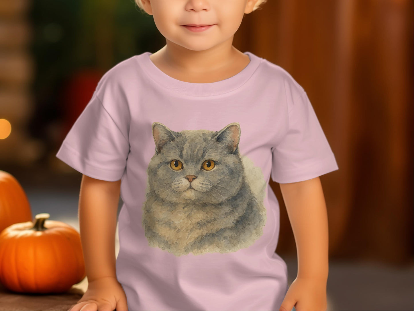 Cute Cat Printed Shirt for Toddler Clothing Product