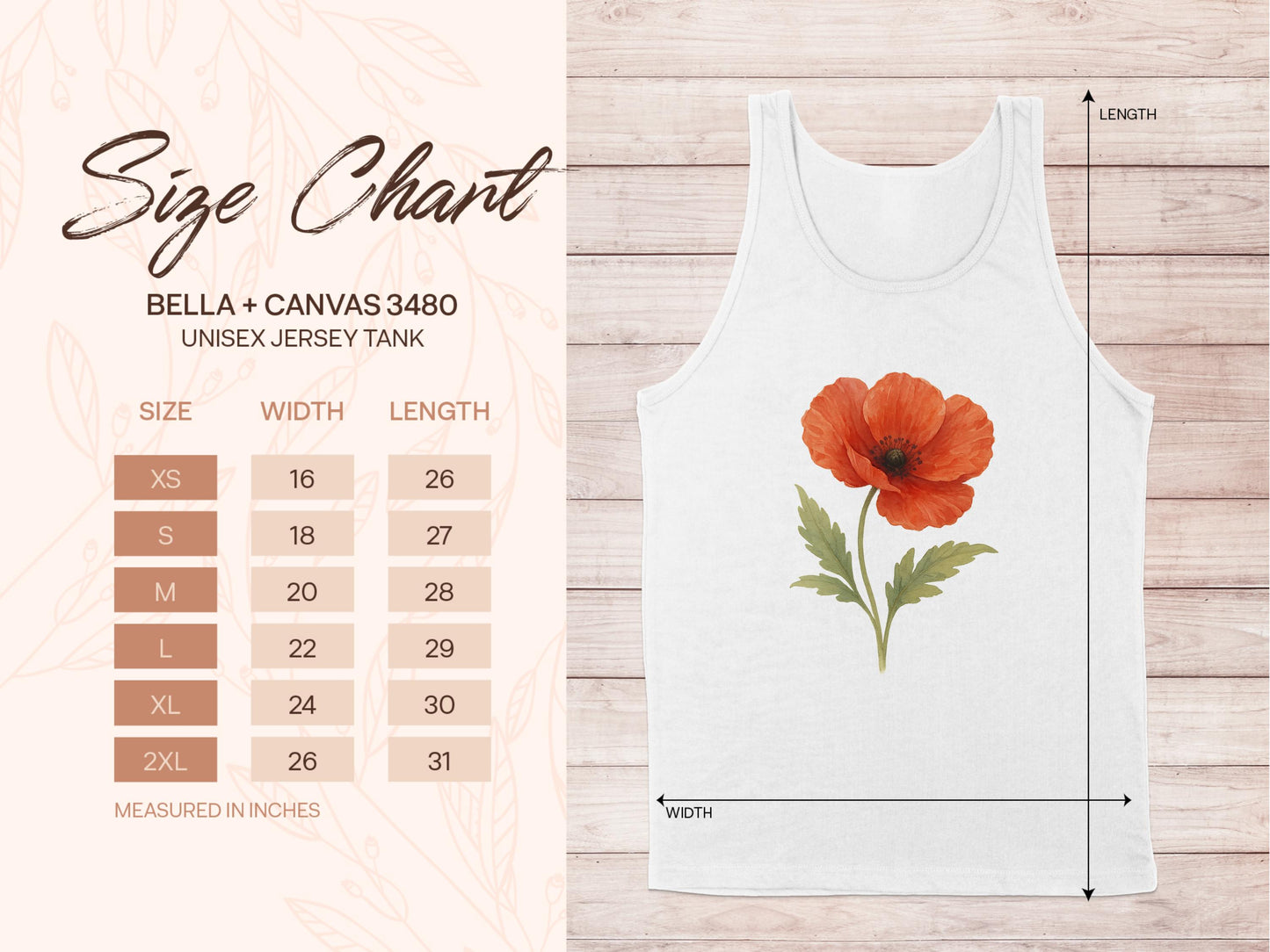 Red Poppy Flower Unisex Jersey Tank Top product type