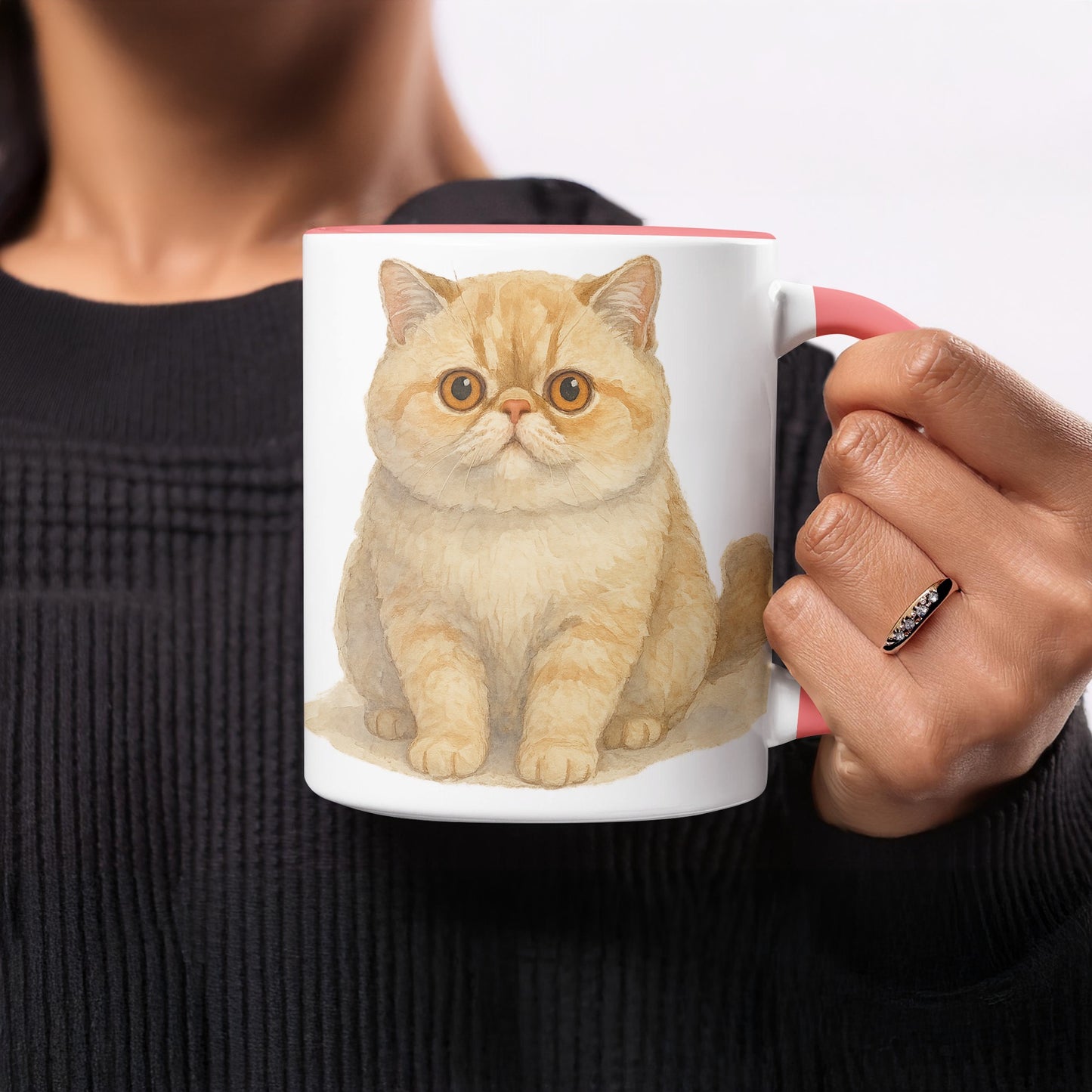 Adorable Cat Illustration Coffee Mug Unique Product