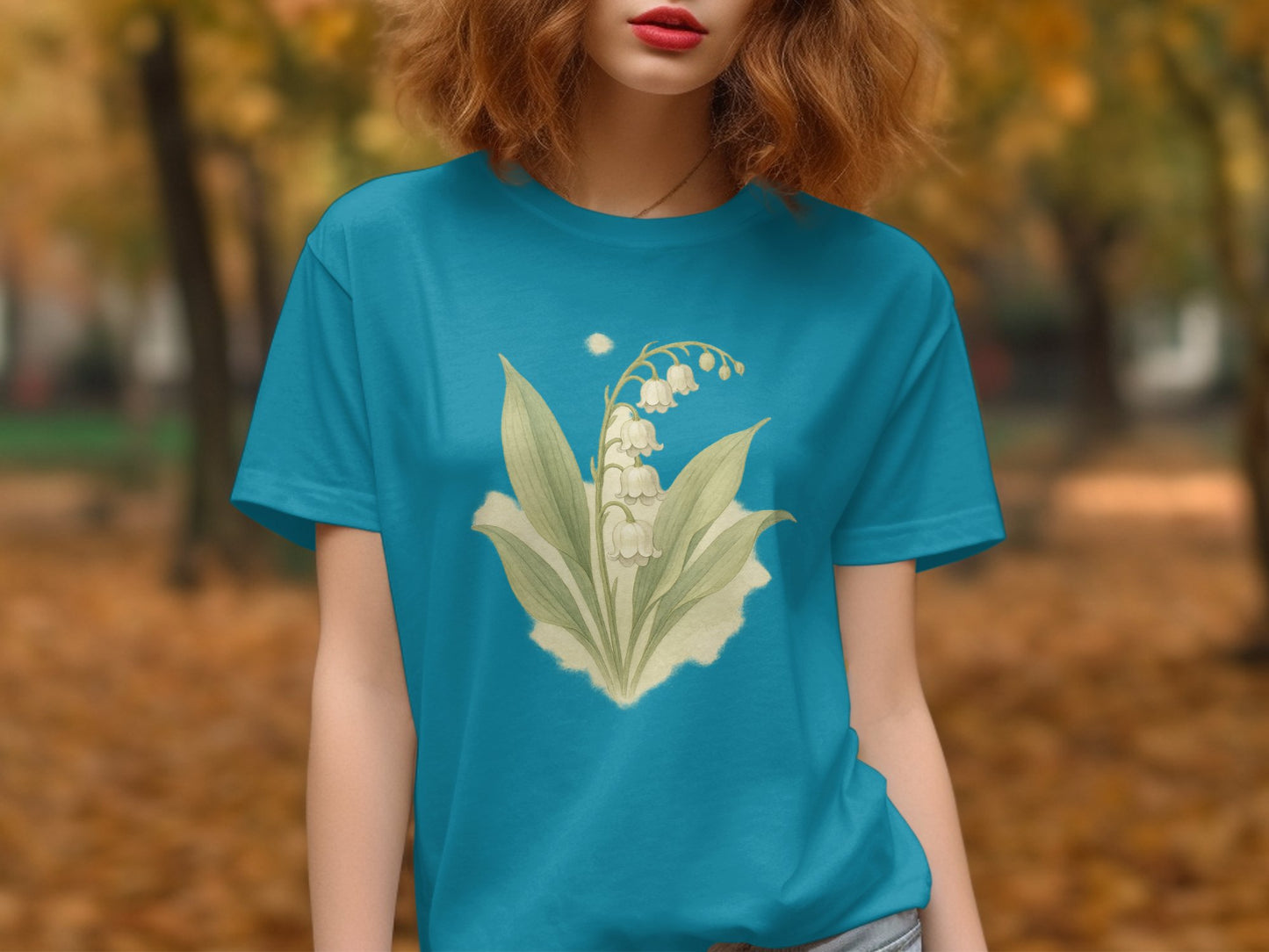 Beautiful Lily of the Valley Print Shirt product type