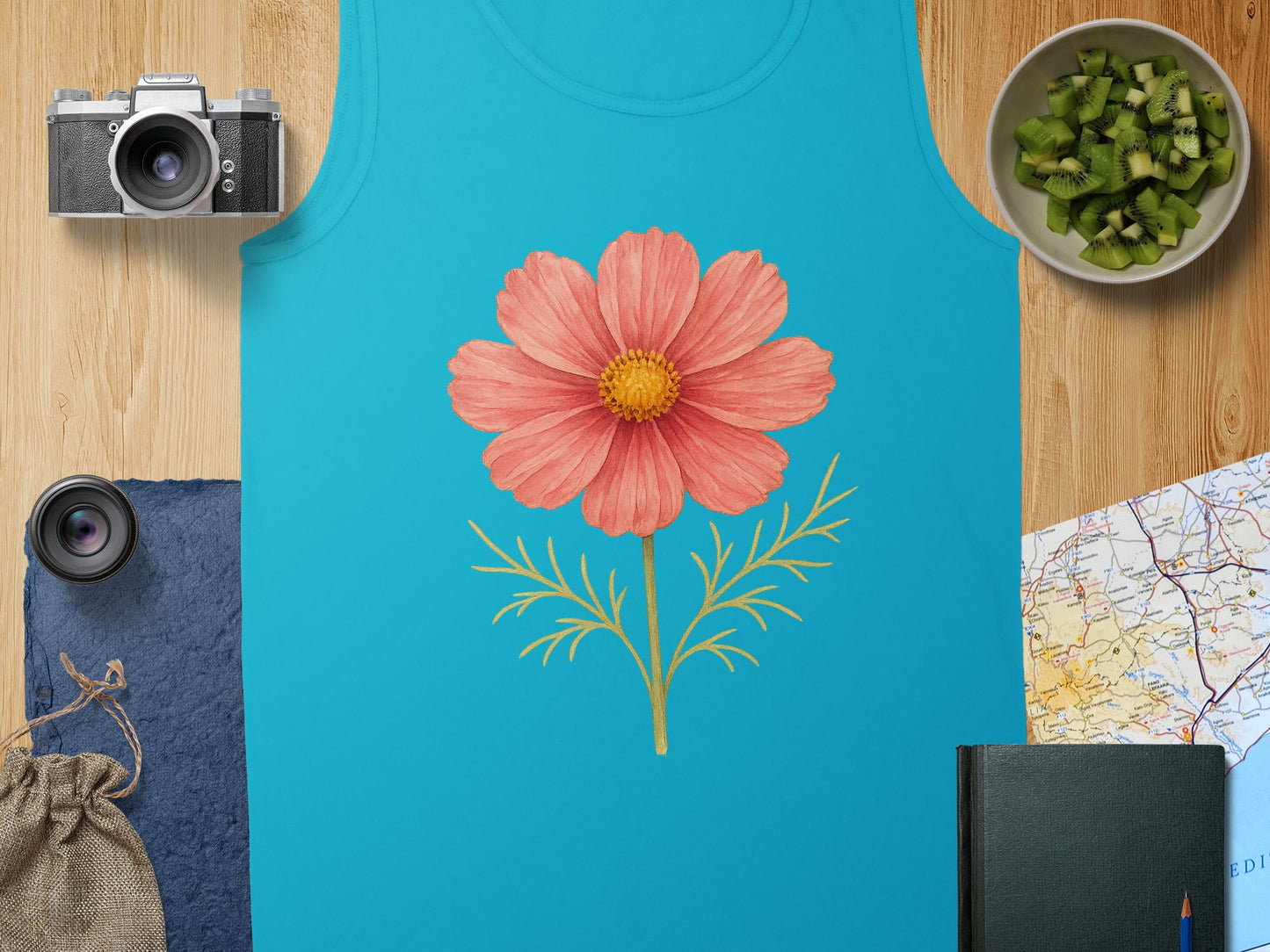 Casual Sleeveless Top with Floral Graphic product type