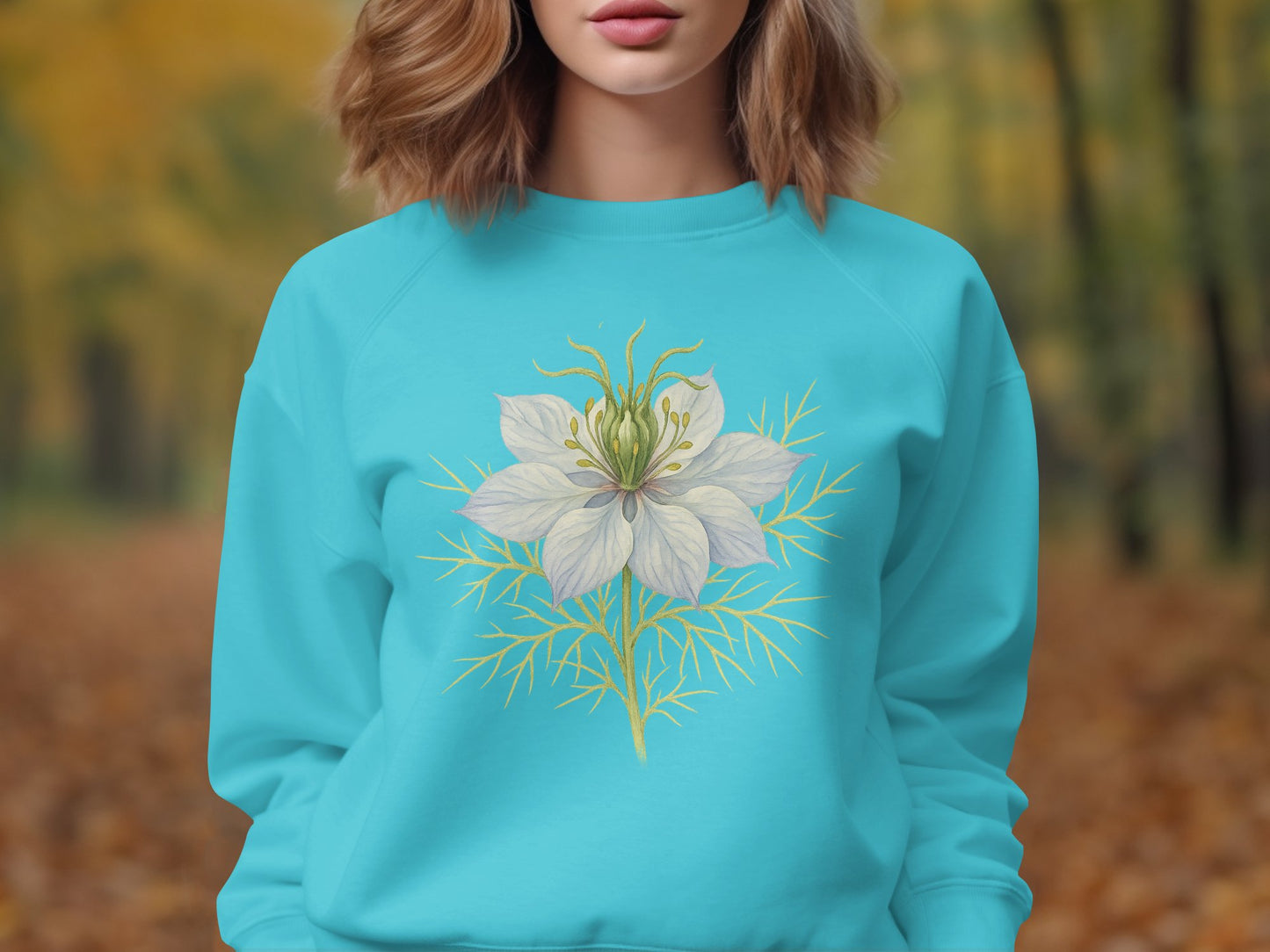 Beautiful Floral Print Unisex Long-sleeve Sweatshirt product