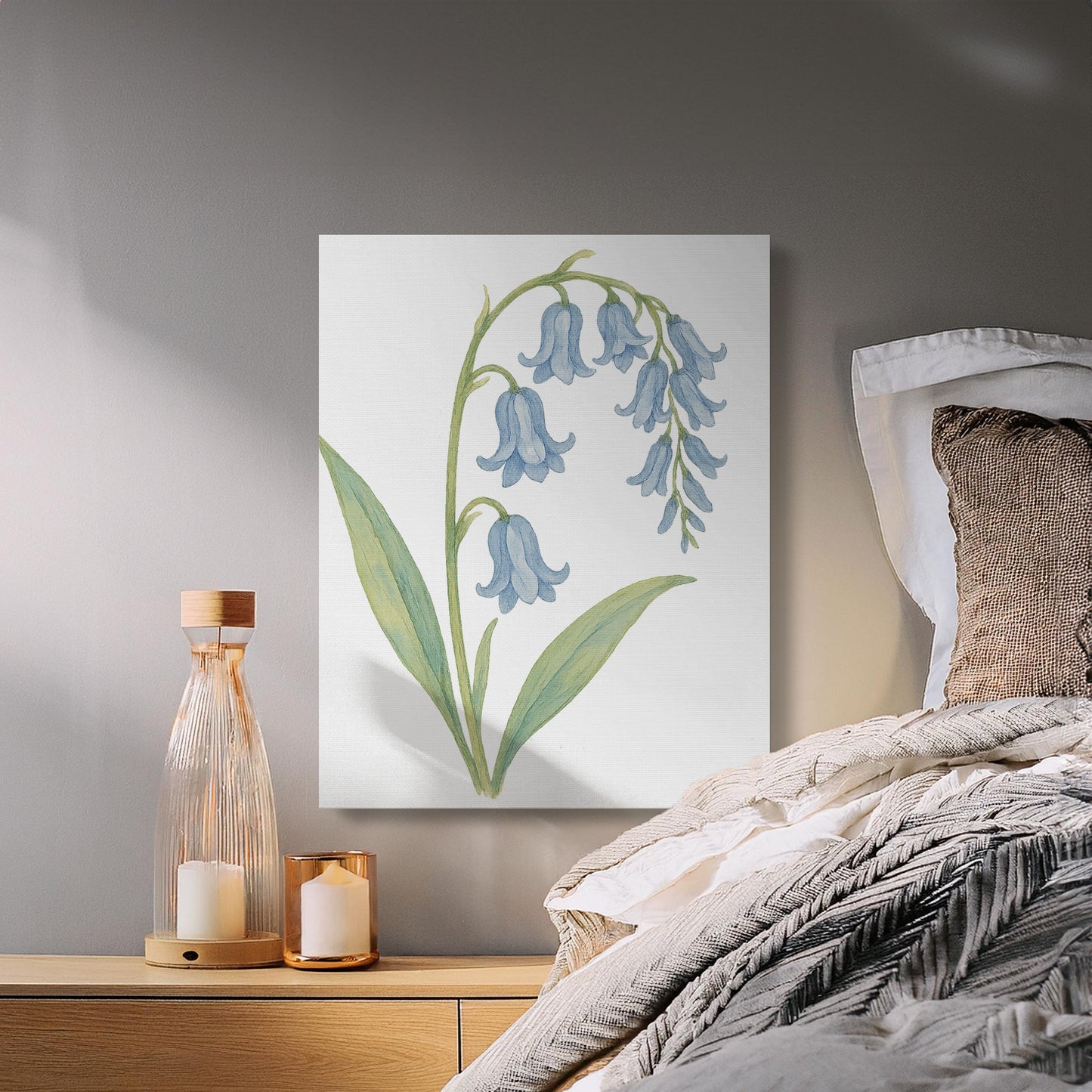 Botanical Bluebell Art Print on Wall Canvas product