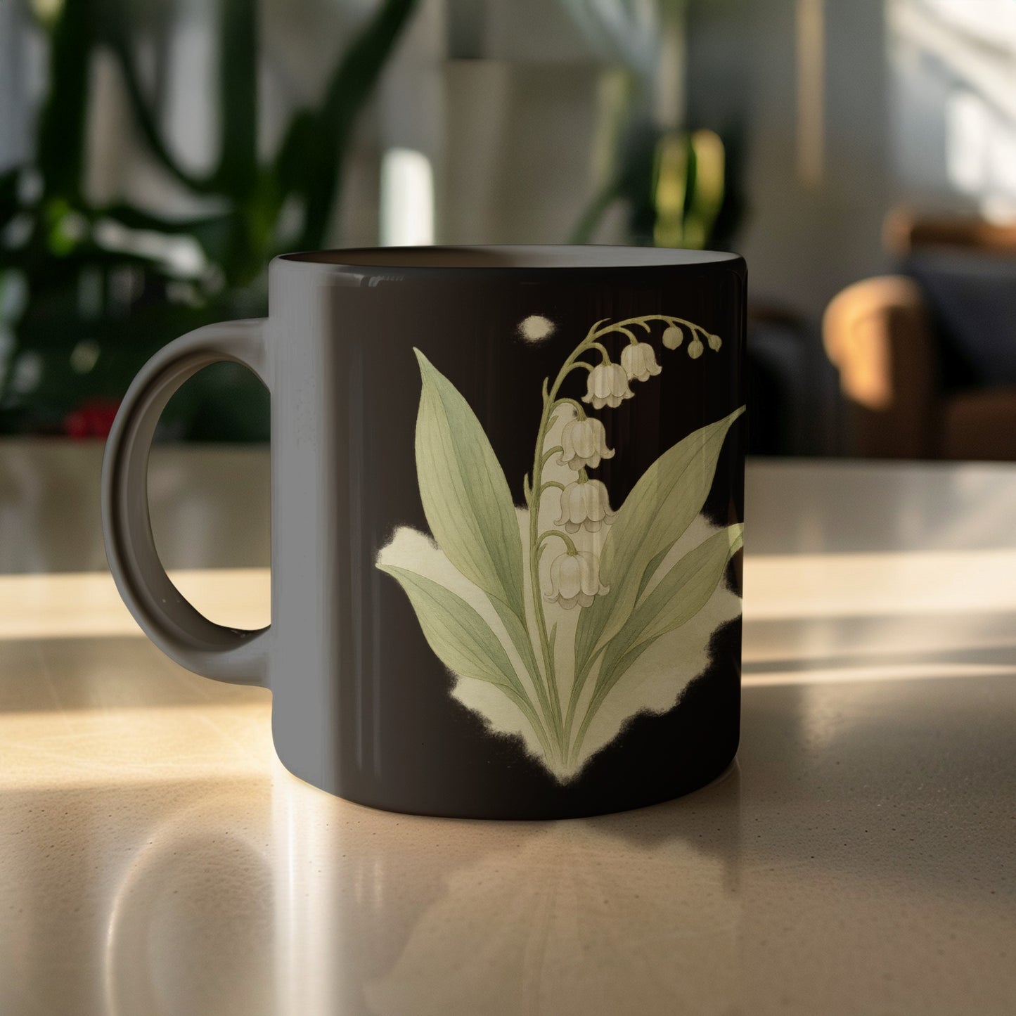 Elegant Botanical Lily of the Valley Mug product type