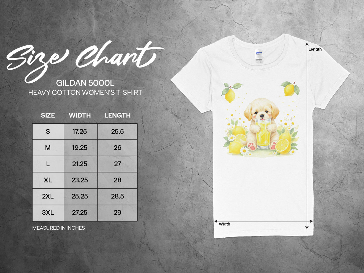 Cute Puppy with Lemonade Printed T-shirt product