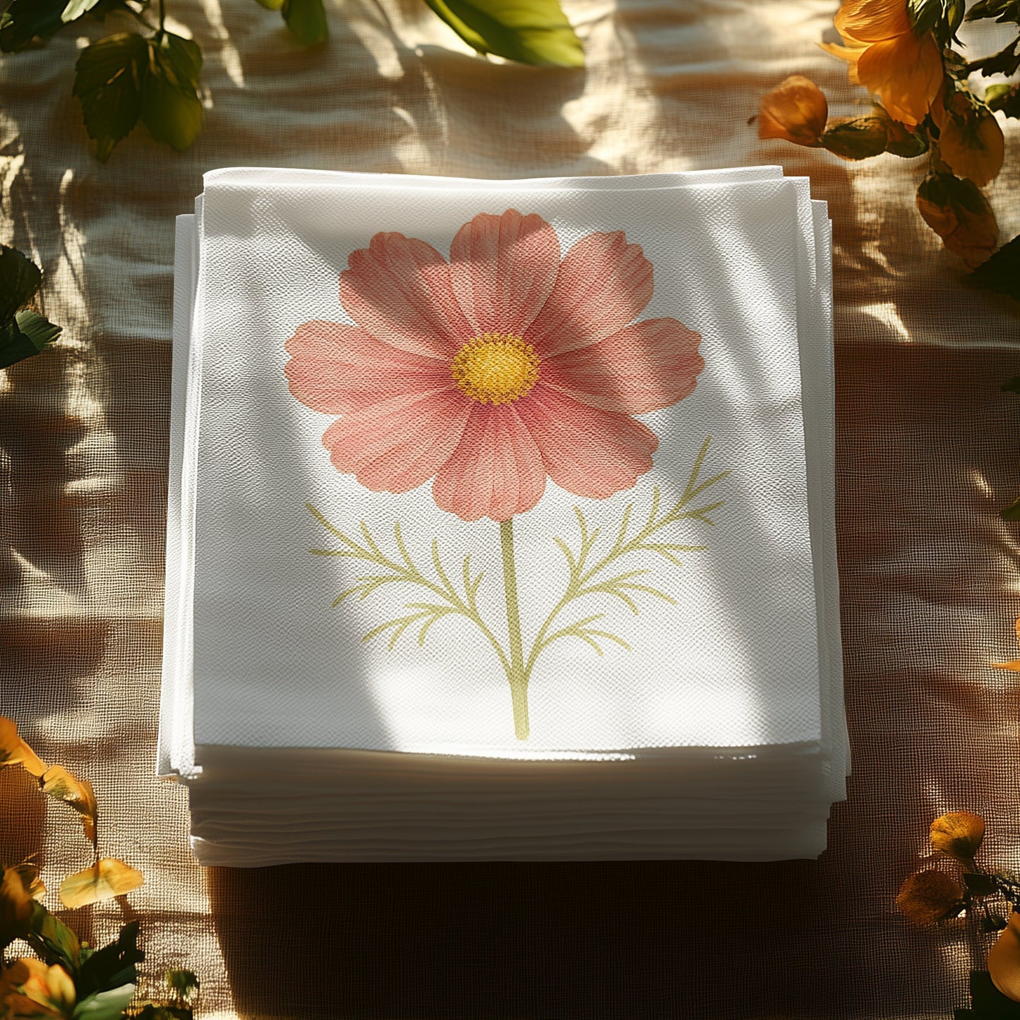 Pink Floral Design Kitchen Tissue product